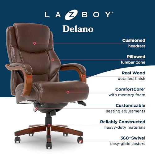 Chestnut Brown Bonded Leather Executive Office Chair D679049