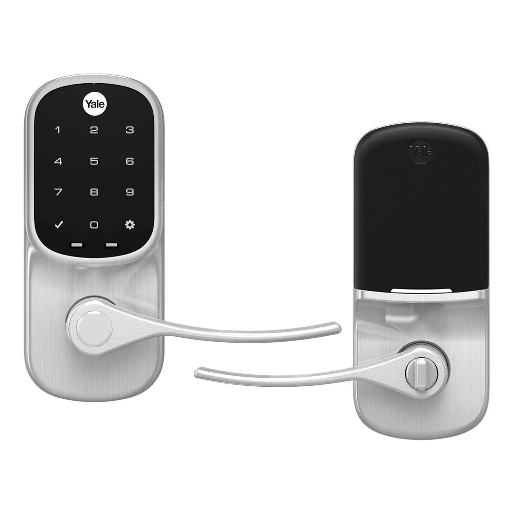 Satin Nickel Touchscreen Keypad Lever Lock D488