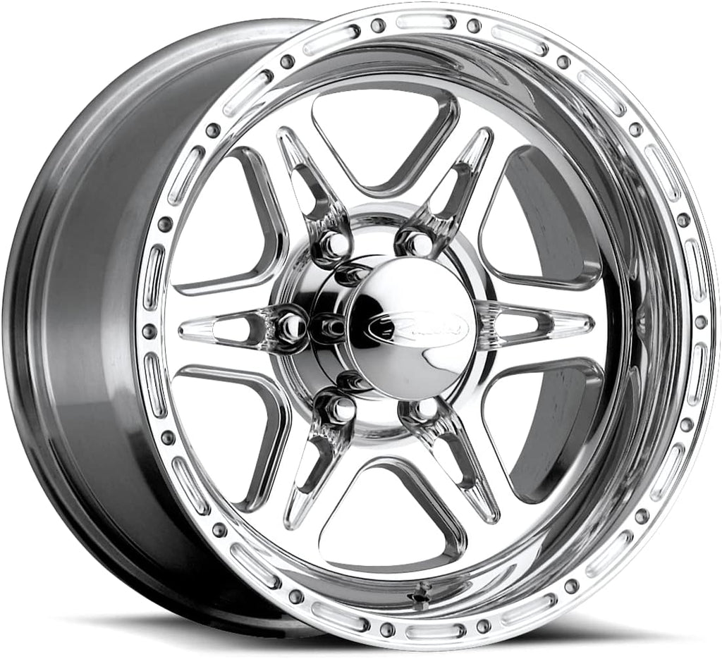 Polished 17X95X127mm 6 Spoke Aluminum Wheel U256