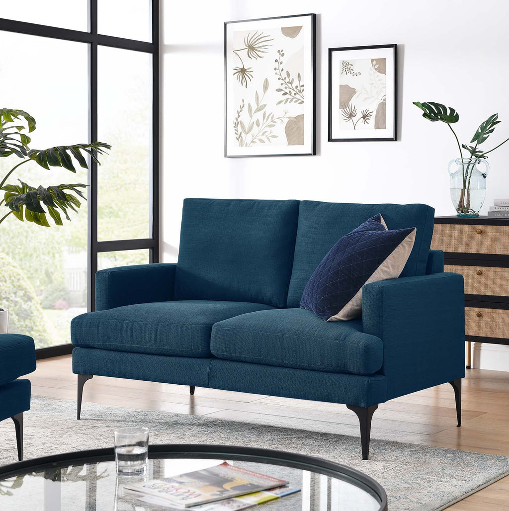 Azure Upholstered Fabric Loveseat X421042