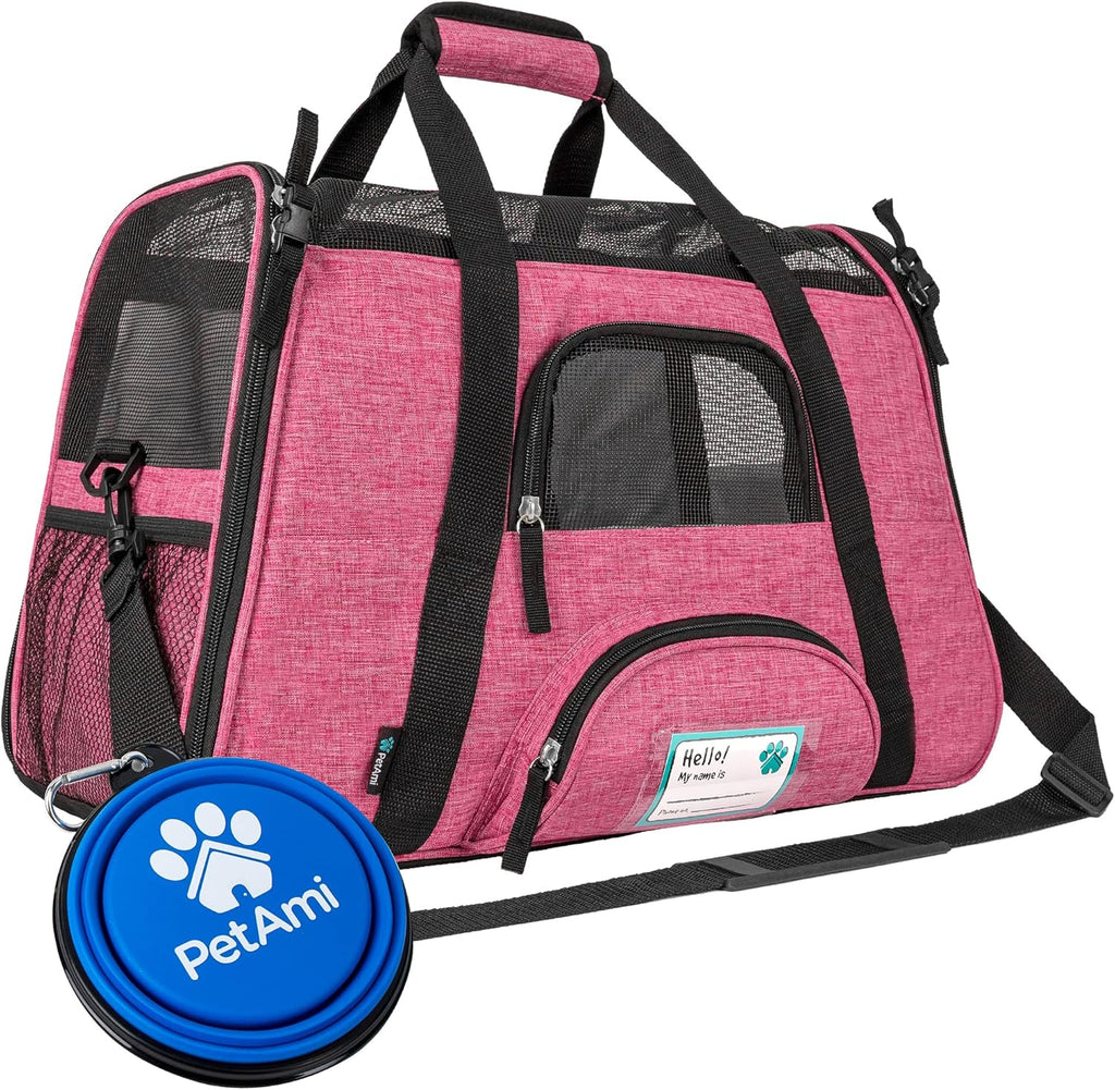 Soft-Sided Pet Travel Carrier, Small, Grey, Pack of 2 B439