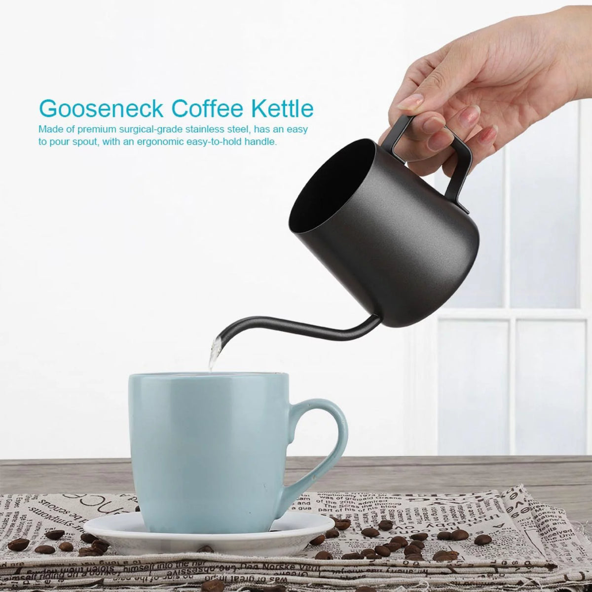 Stainless Steel Pour Over Coffee Pot 350 ml W325