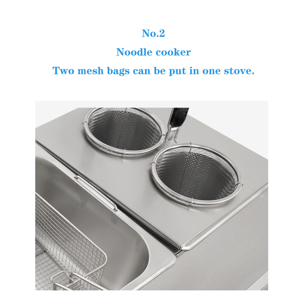 3 in 1 Fryer Noodle Cooker Deep Frying Stove 220V C483