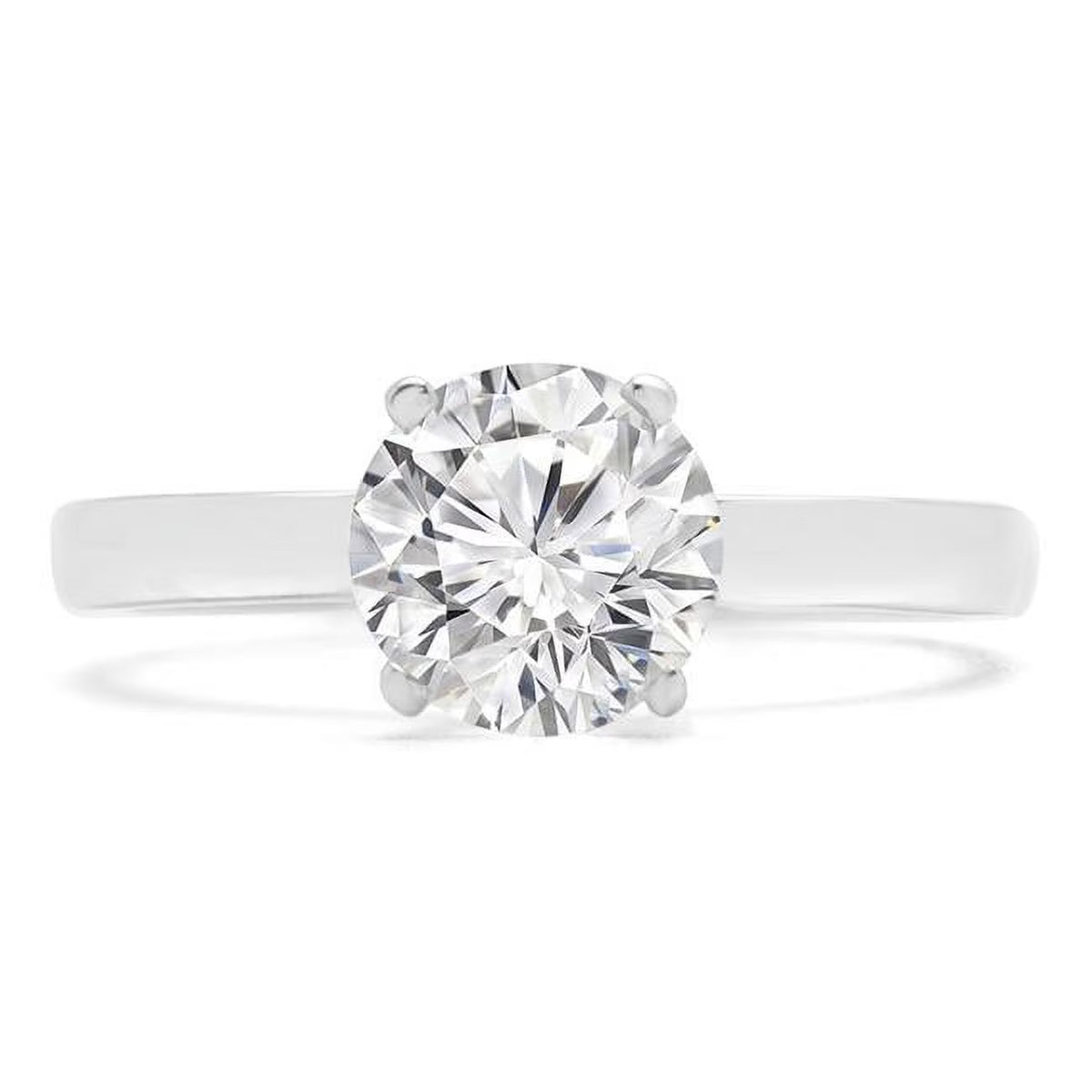 14K White Gold Diamond Solitaire Engagement Ring G157631