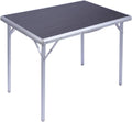 Aluminum Folding Table with Collapsible Legs and Handle, Gray 3ft R343