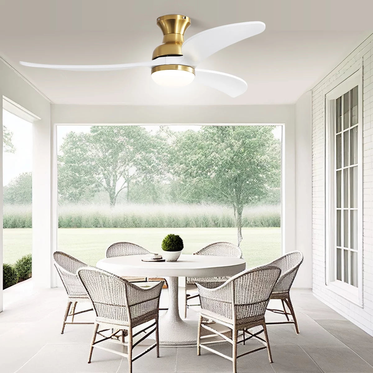 52" Smart Ceiling Fan with Remote Control H614285