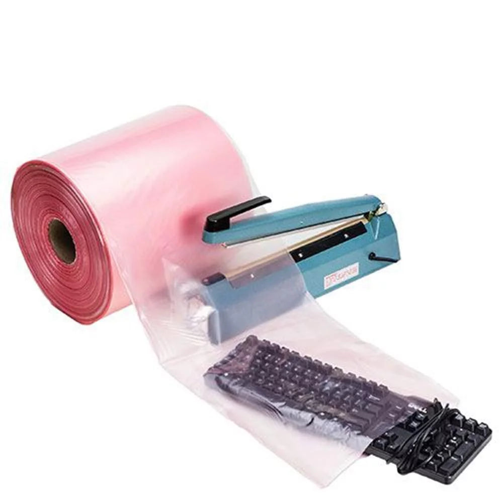 Pink Anti-Static Poly Tubing 10 X 1075 4 mil U302059