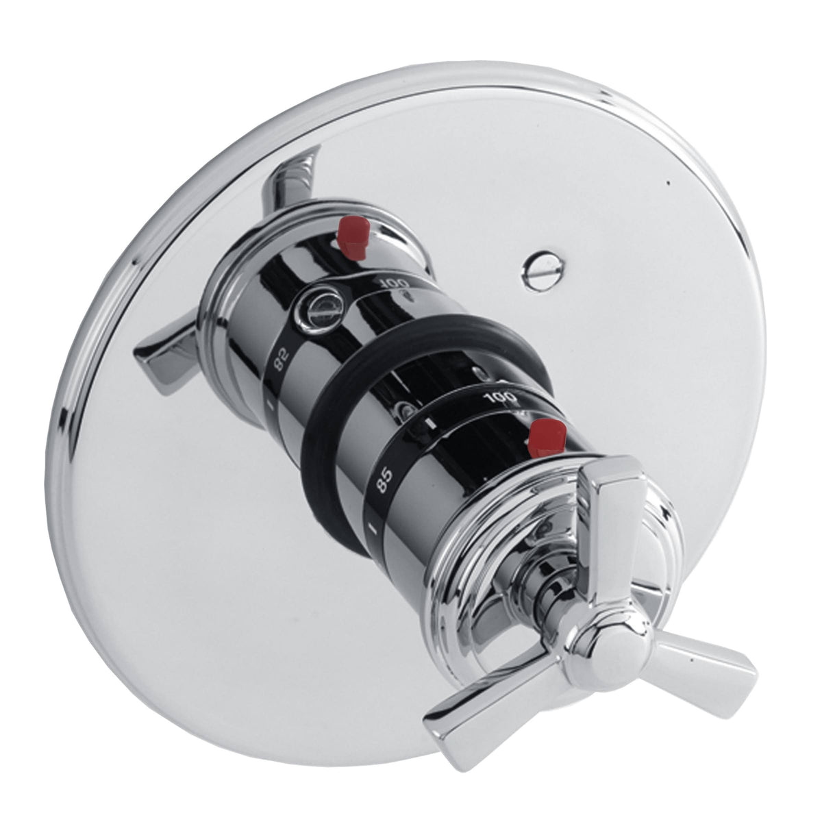 Satin Brass Thermostatic Trim Plate with Handle G83079
