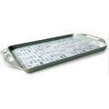 Red Rectangular Melamine Serving Tray with Handles R755331