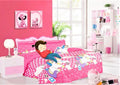 Pink Unicorn Print 6 Piece Twin Size Bed in Bag Z704