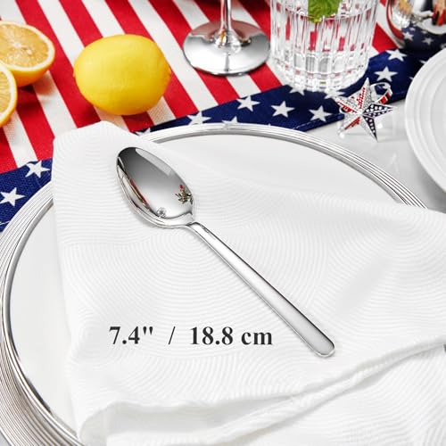 4-Piece 6.4 inch Stainless Steel Teaspoon Set H1940