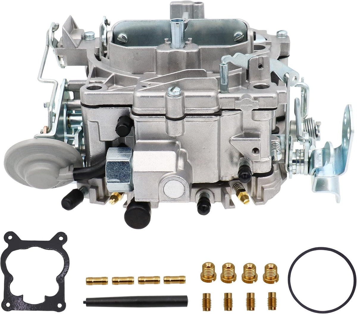 Carburetor 4 Barrel 750 CFM Manual Choke with Gaskets Plugs Jets L6557