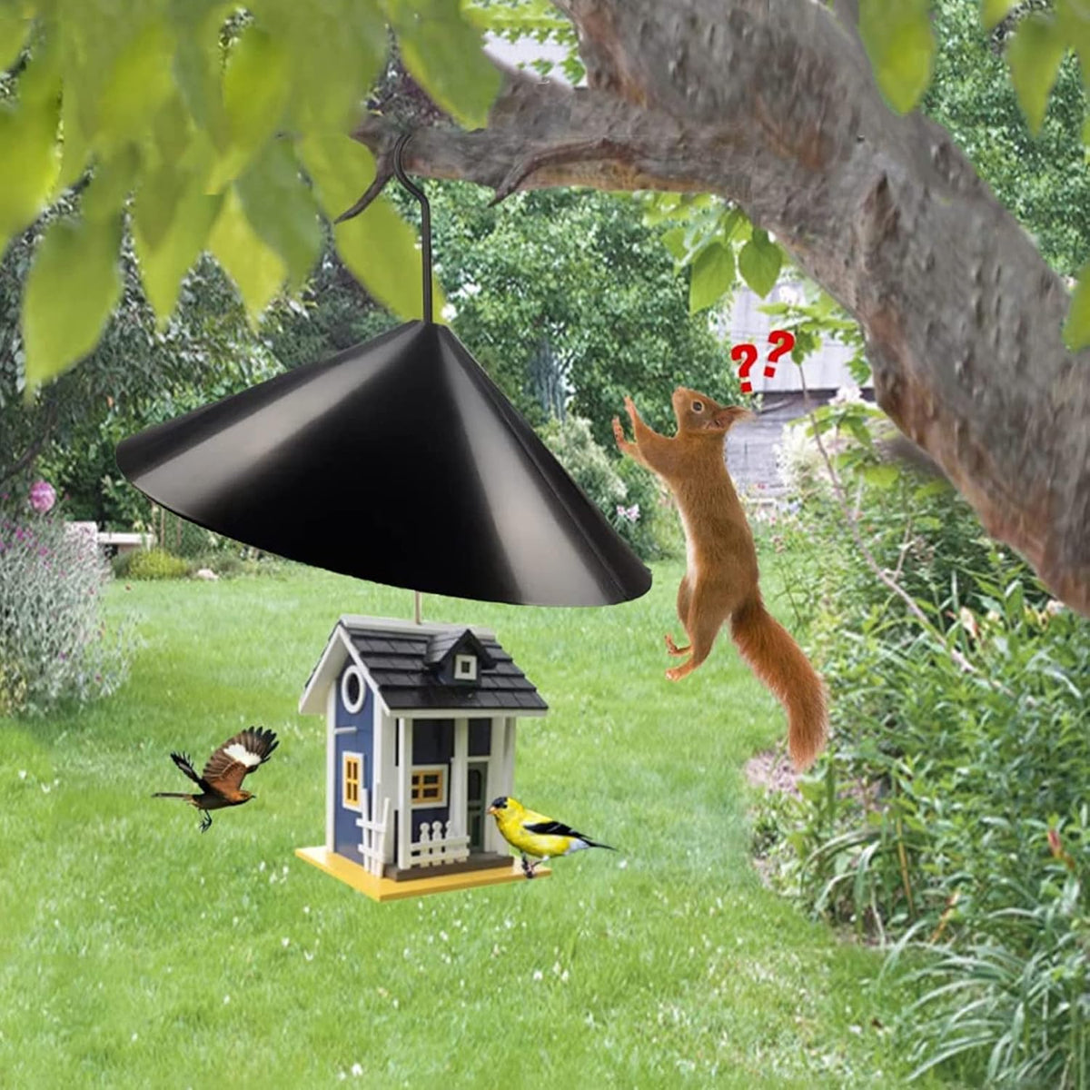 19 Inch Squirrel Proof Baffle for Bird Feeder Pole U234