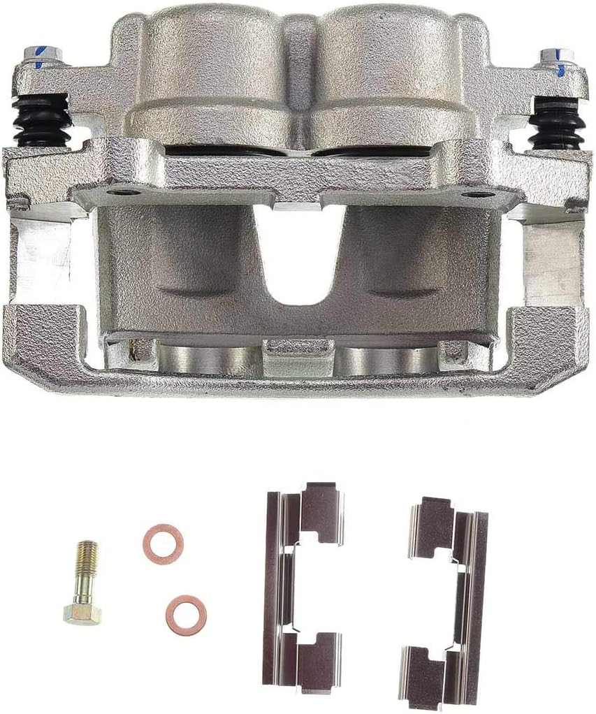 Disc Brake Caliper Assembly with Bracket Front Left Pack of 2 Y25204