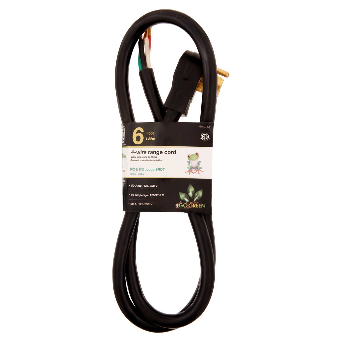 6' 4-Wire Range Cord, 50 Amp D420