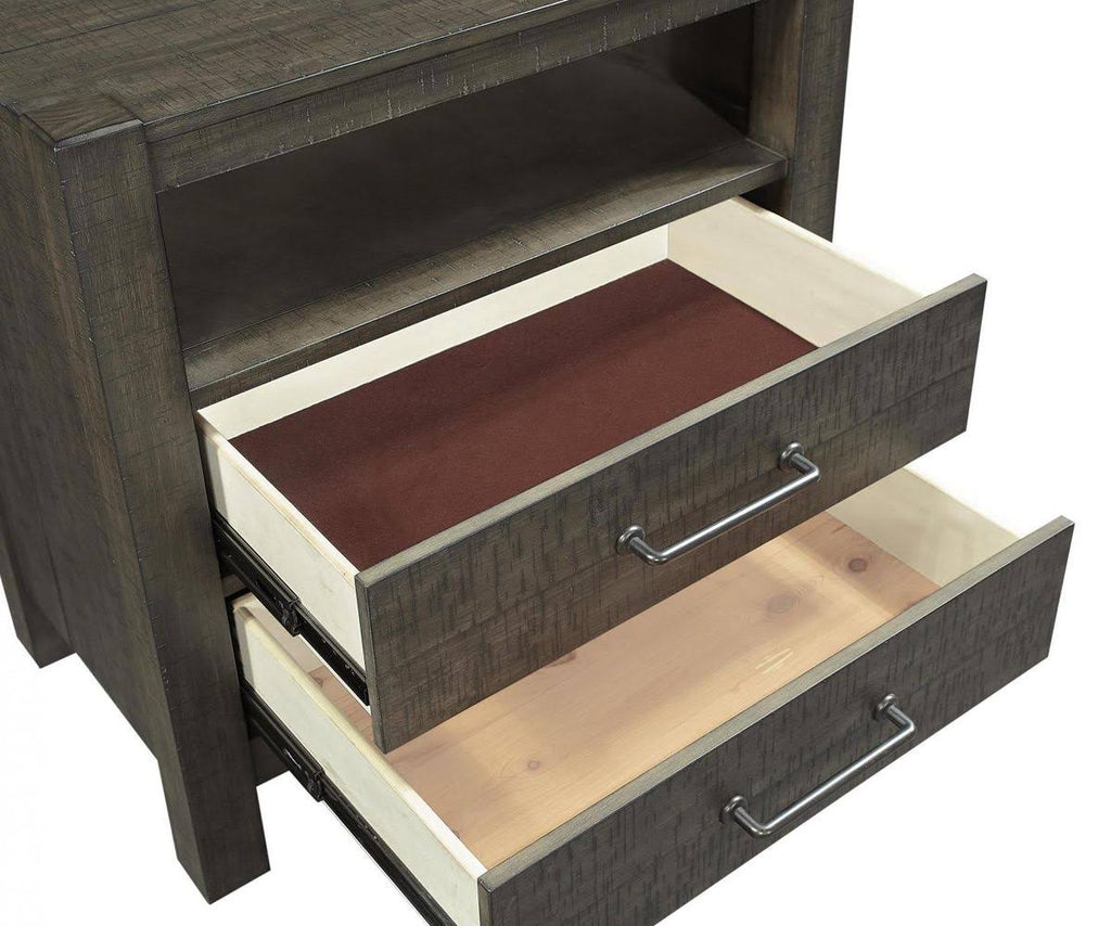 2 Drawer Nightstand in Carob Q12610