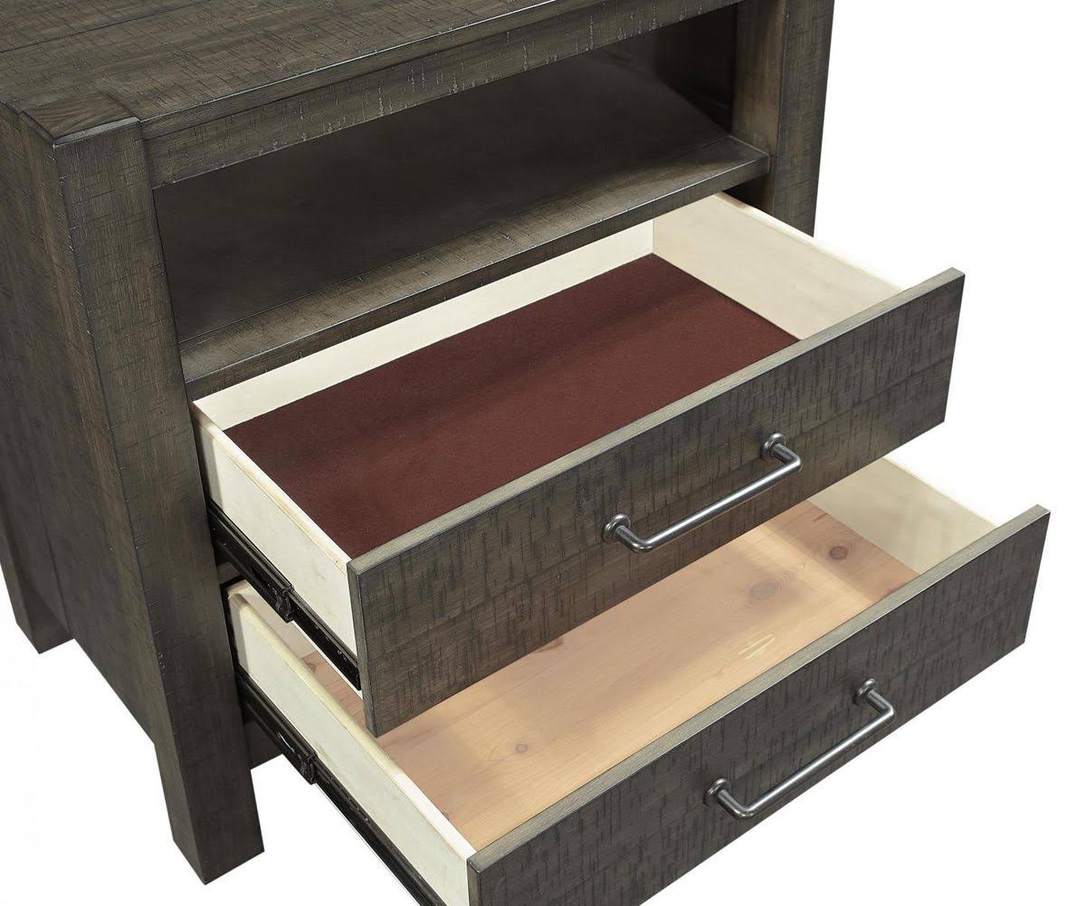 2 Drawer Nightstand in Carob Q12610