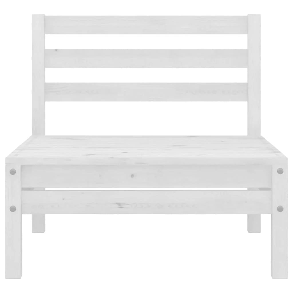 White Solid Pinewood Patio Sofa H2971