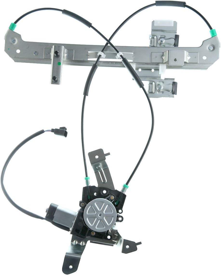 Rear Left Window Regulator with Motor for Chevrolet Tahoe GMC Yukon 2000-2006 Cadillac Escalade 2002-2006 Pack of 2 E940211