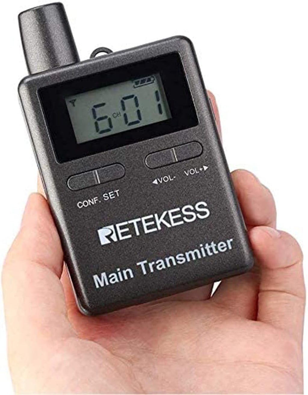 Case of 2 Main Vice Transmitters and 5 Receivers, Tour Guide System Wireless, 328ft, 2 Way Tour Headsets Microphone T445