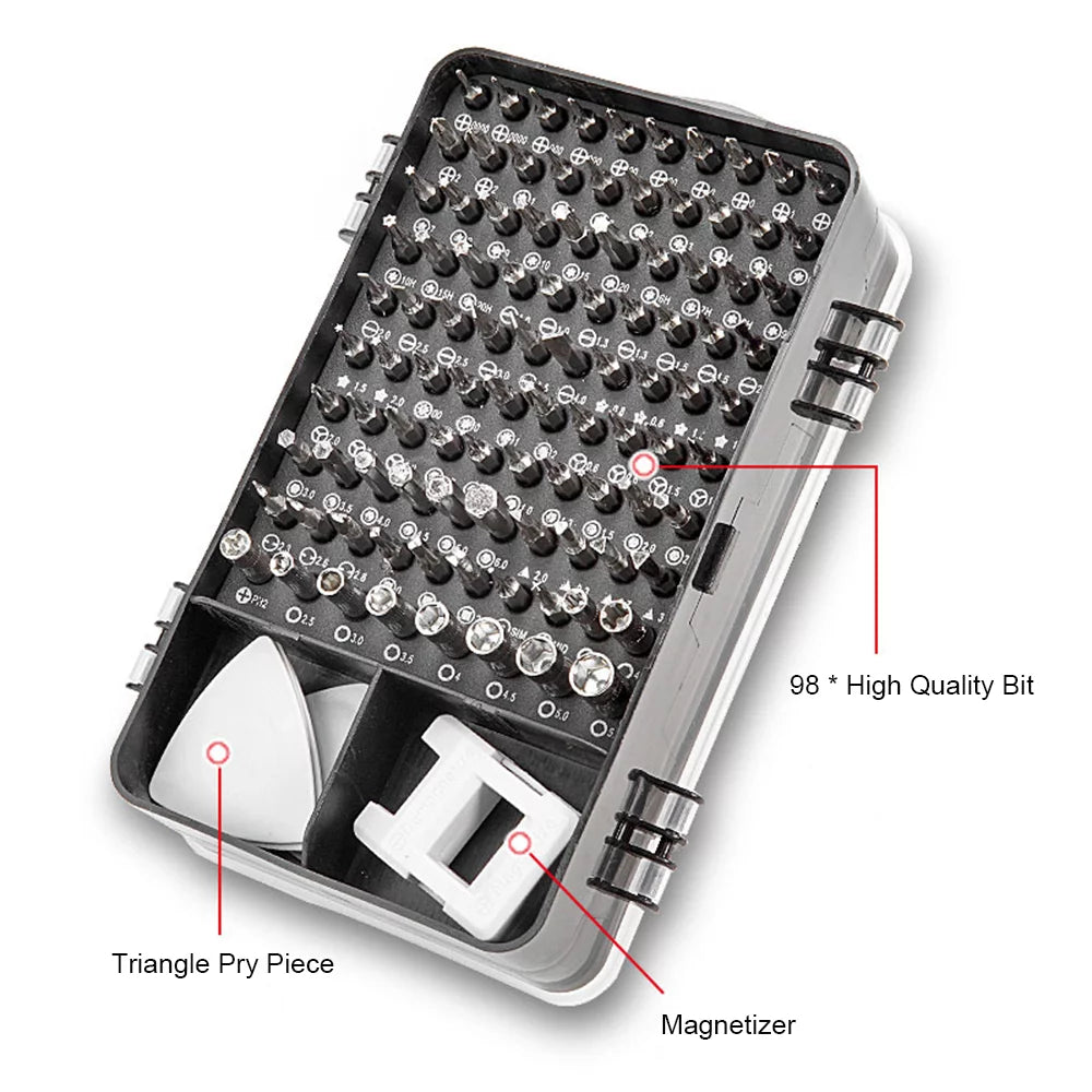 115-In-1 Household Toolbox Set with 98 Bits V5923