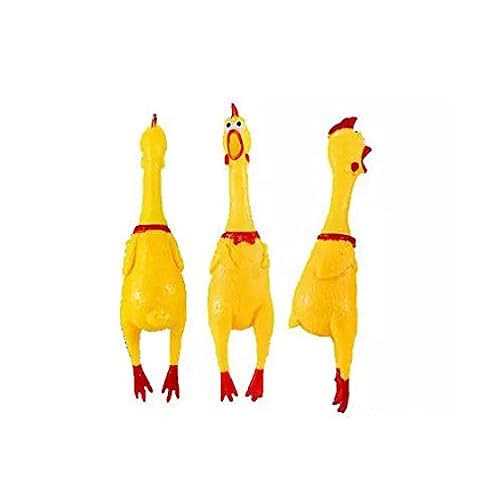 2 Pack Large Rubber Chicken Toy 12 inch K32809