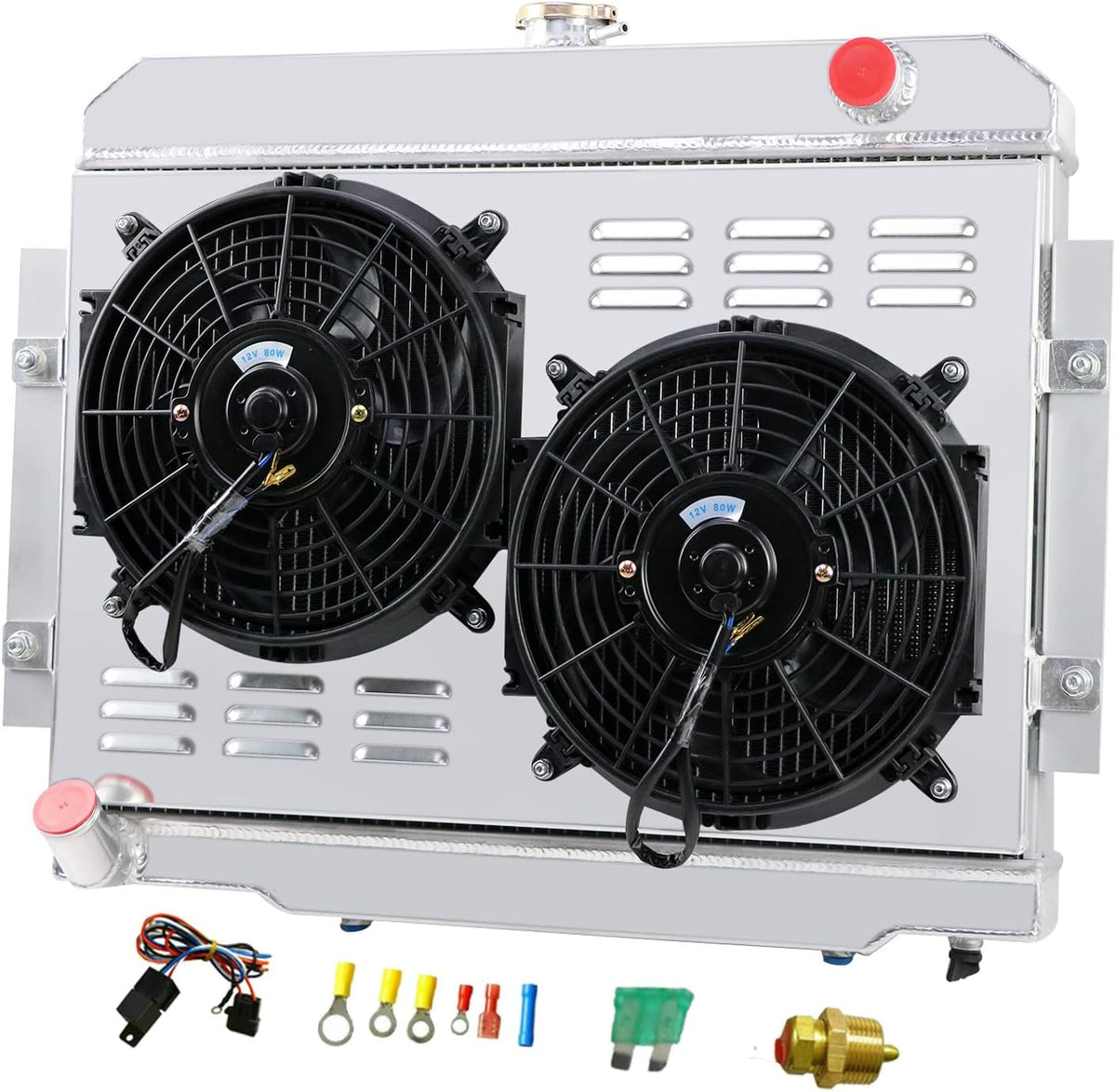 3 Row Aluminum Radiator for Jeep CJ Series G329