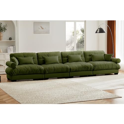 130" Modular Sectional Sofa with Movable Ottoman K266