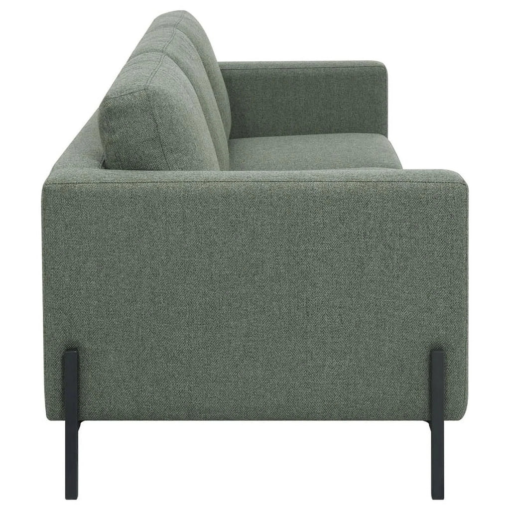 Upholstered Fabric Sofa Set with Track Arms B82033