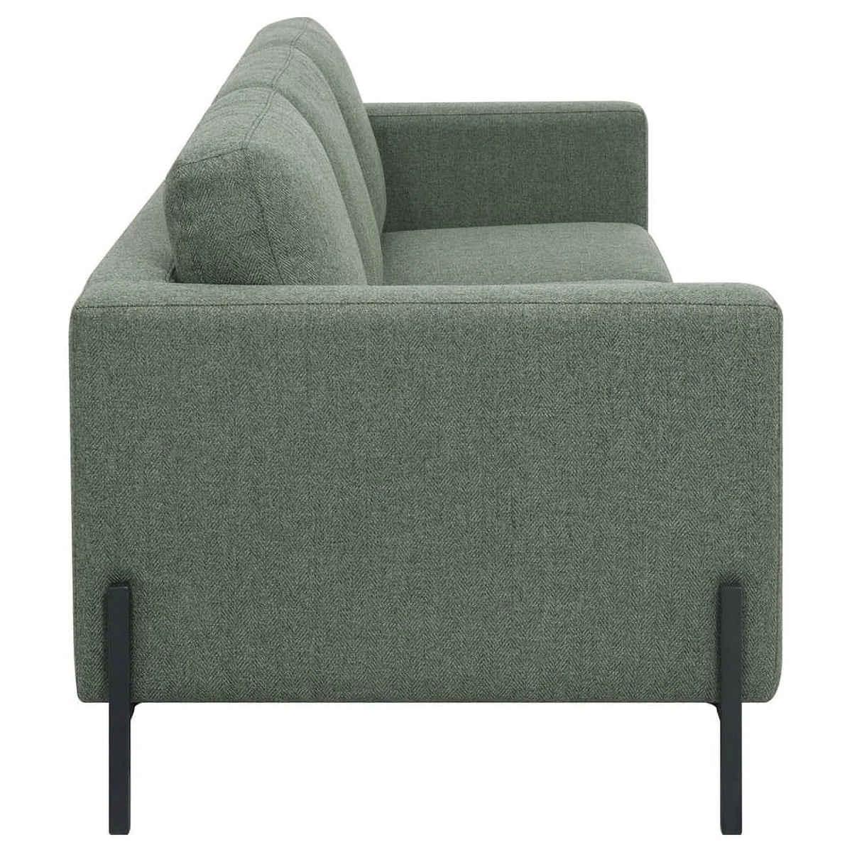 Upholstered Fabric Sofa Set with Track Arms B82033