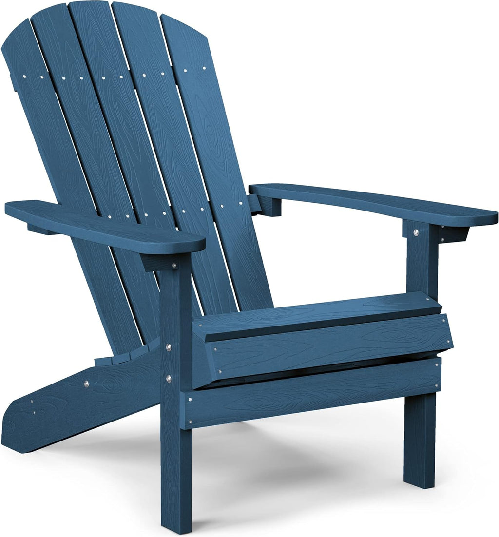 Blue Plastic Adirondack Chair O466