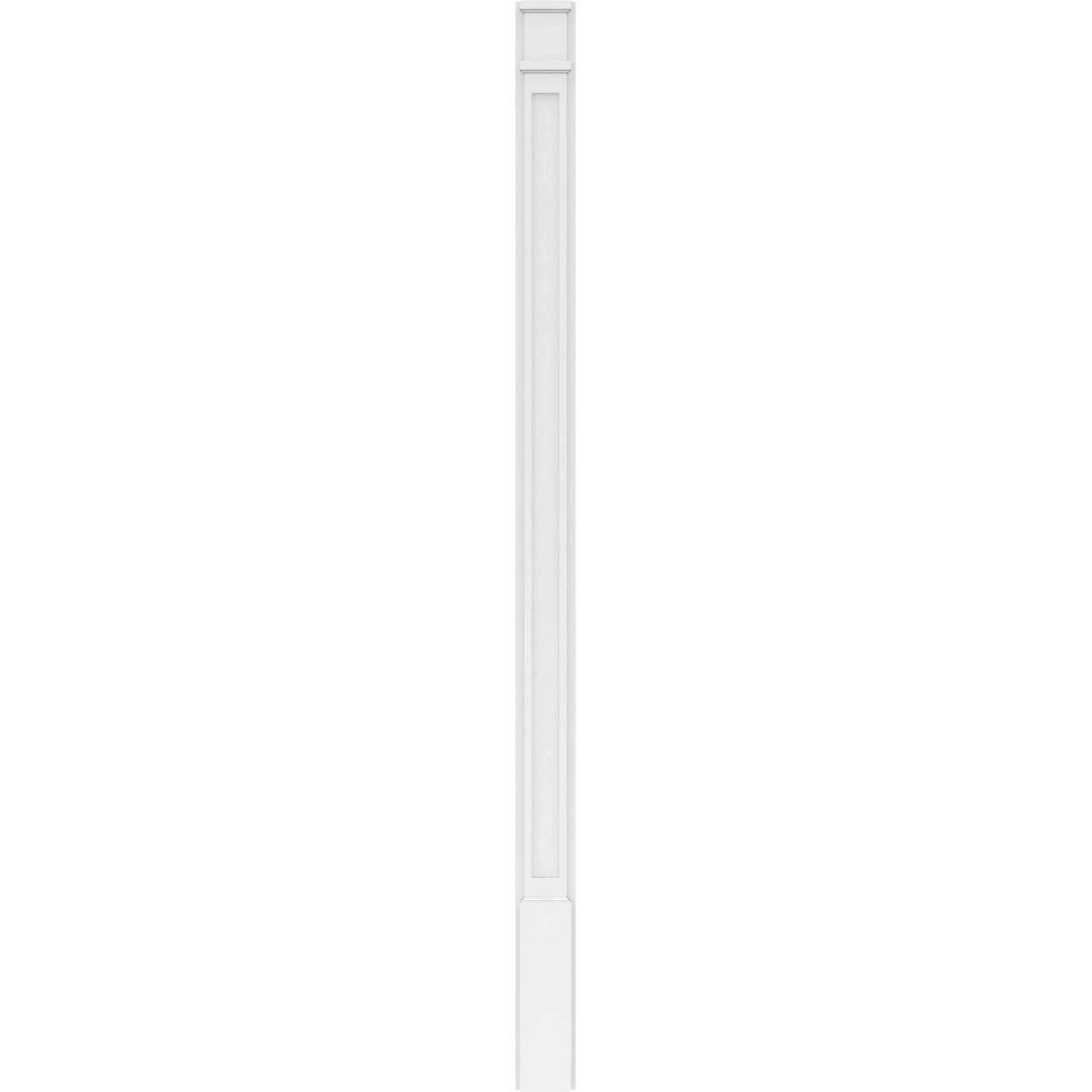 Flat Panel PVC Pilaster with Decorative Capital & Base (Pair) H6840
