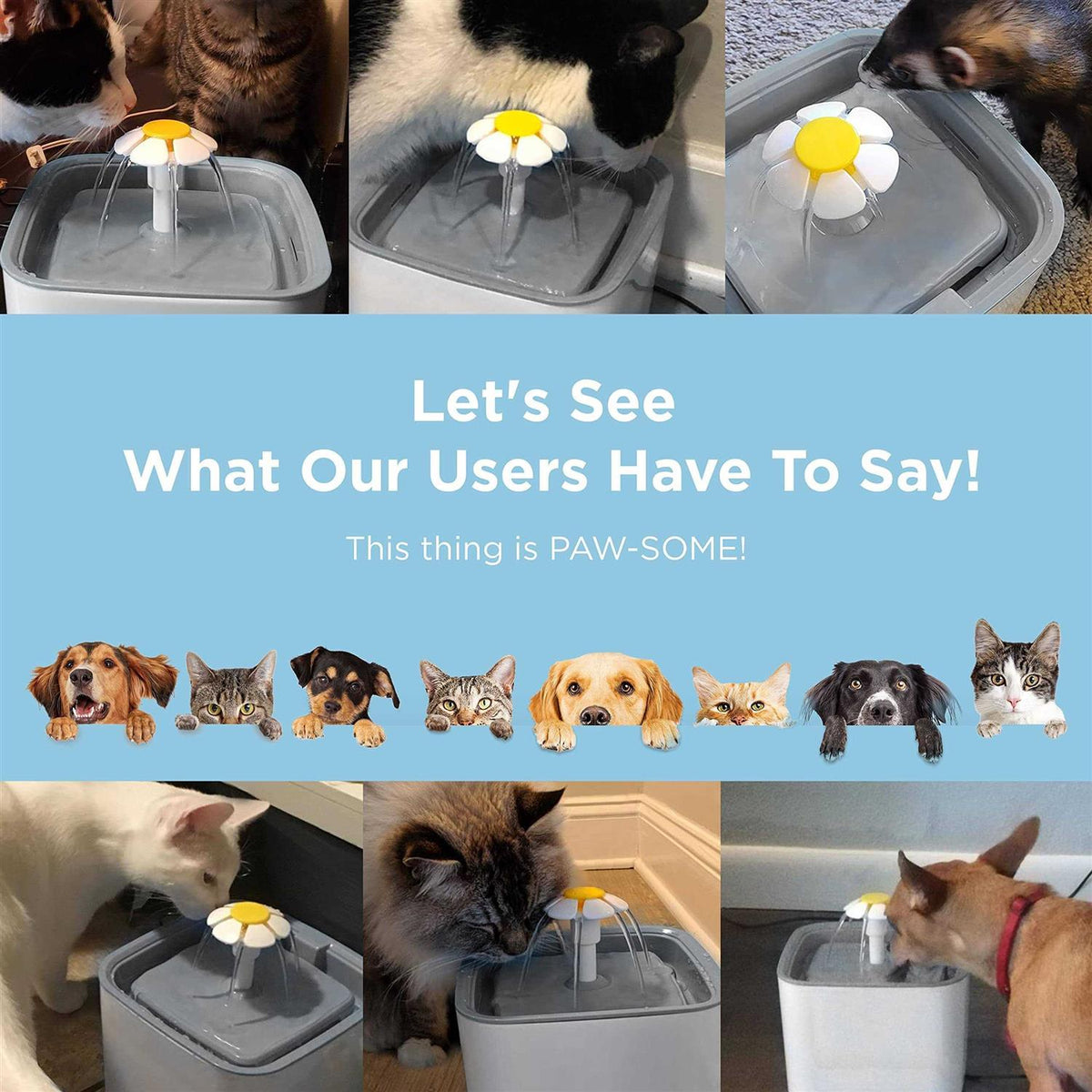 Cat Water Fountain Automatic Pet Water Fountain Y998832