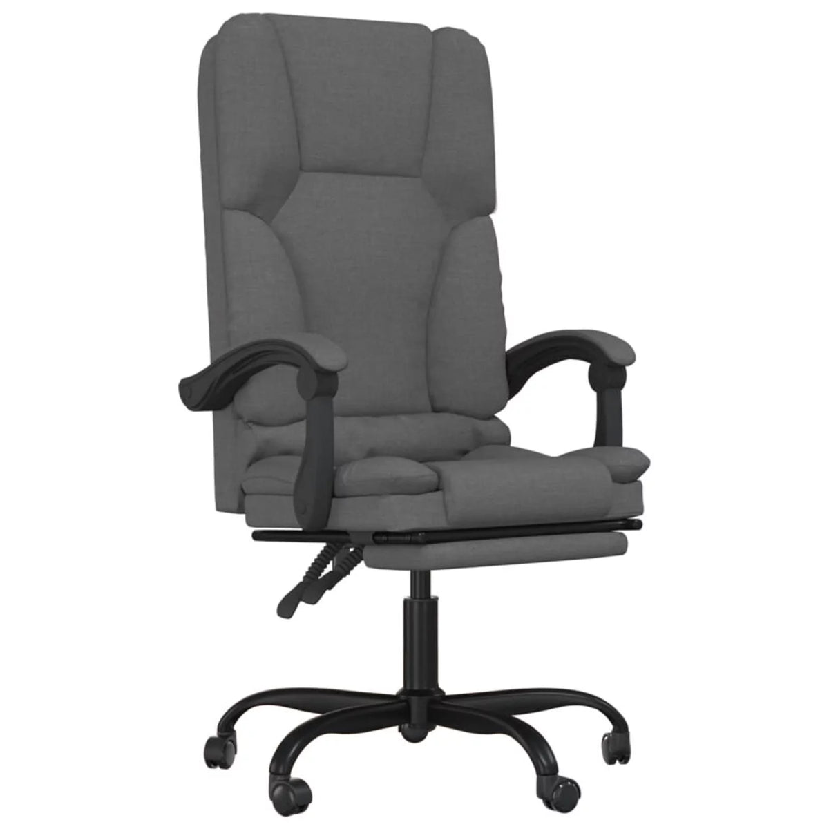 Dark Gray Fabric Massage Reclining Office Chair Z65539