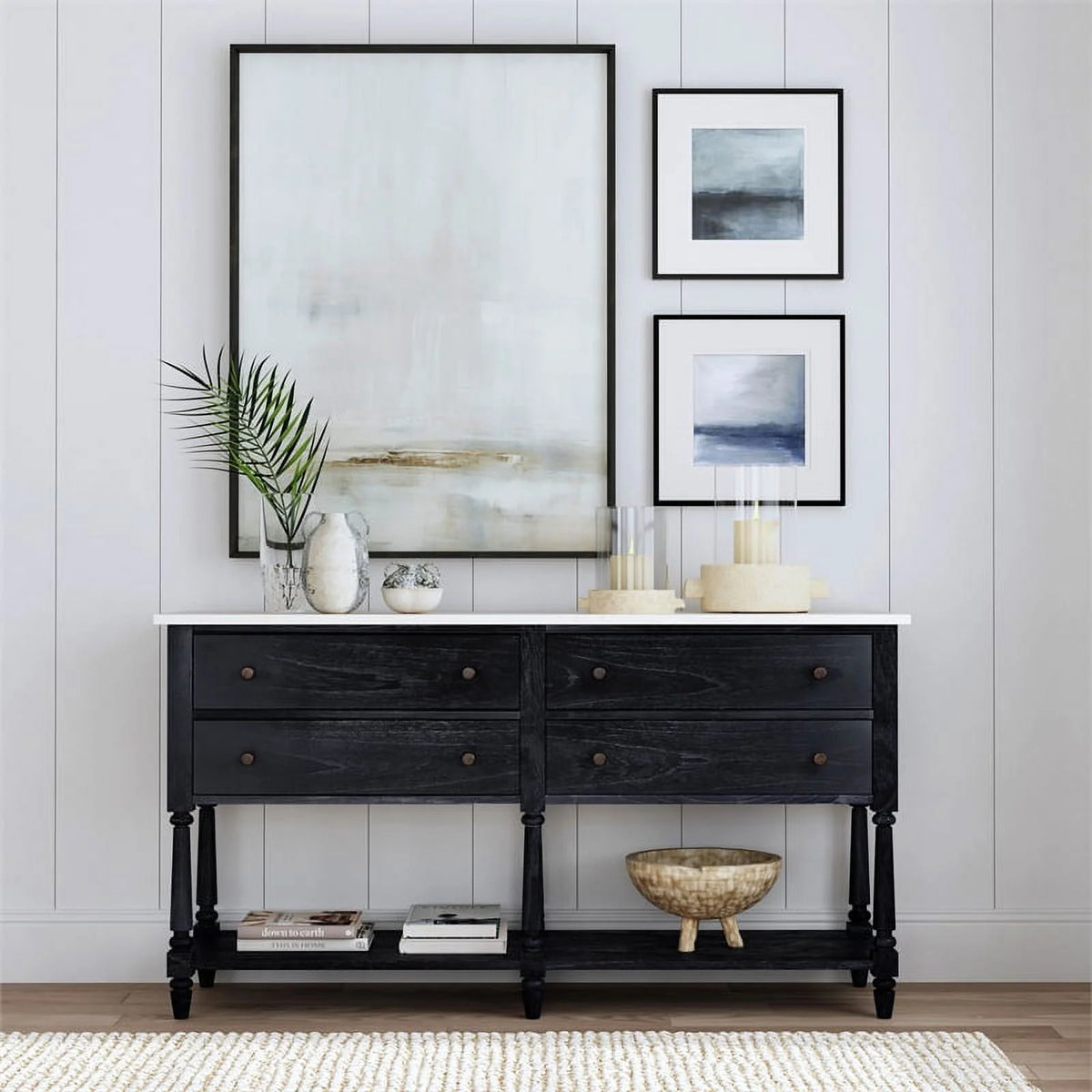Black Marble Sideboard C5526
