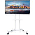 Black Mobile TV Stand with Locking Wheels E451