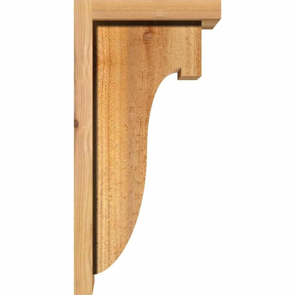 Rough Sawn Corbel with Backplate, Western Red Cedar Q6336