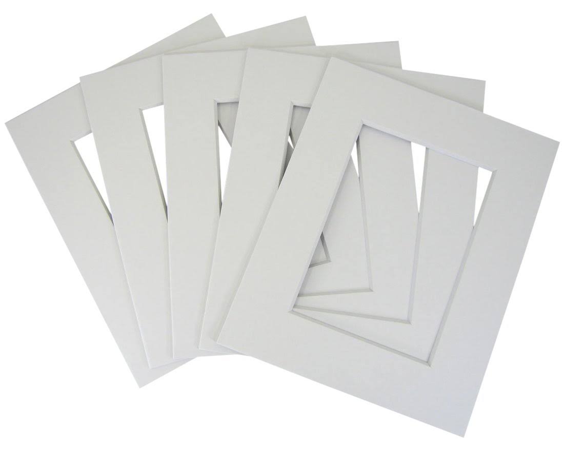 Set of 30 16x20 White Mat for 11x14 Photo with Back and Bag M968210