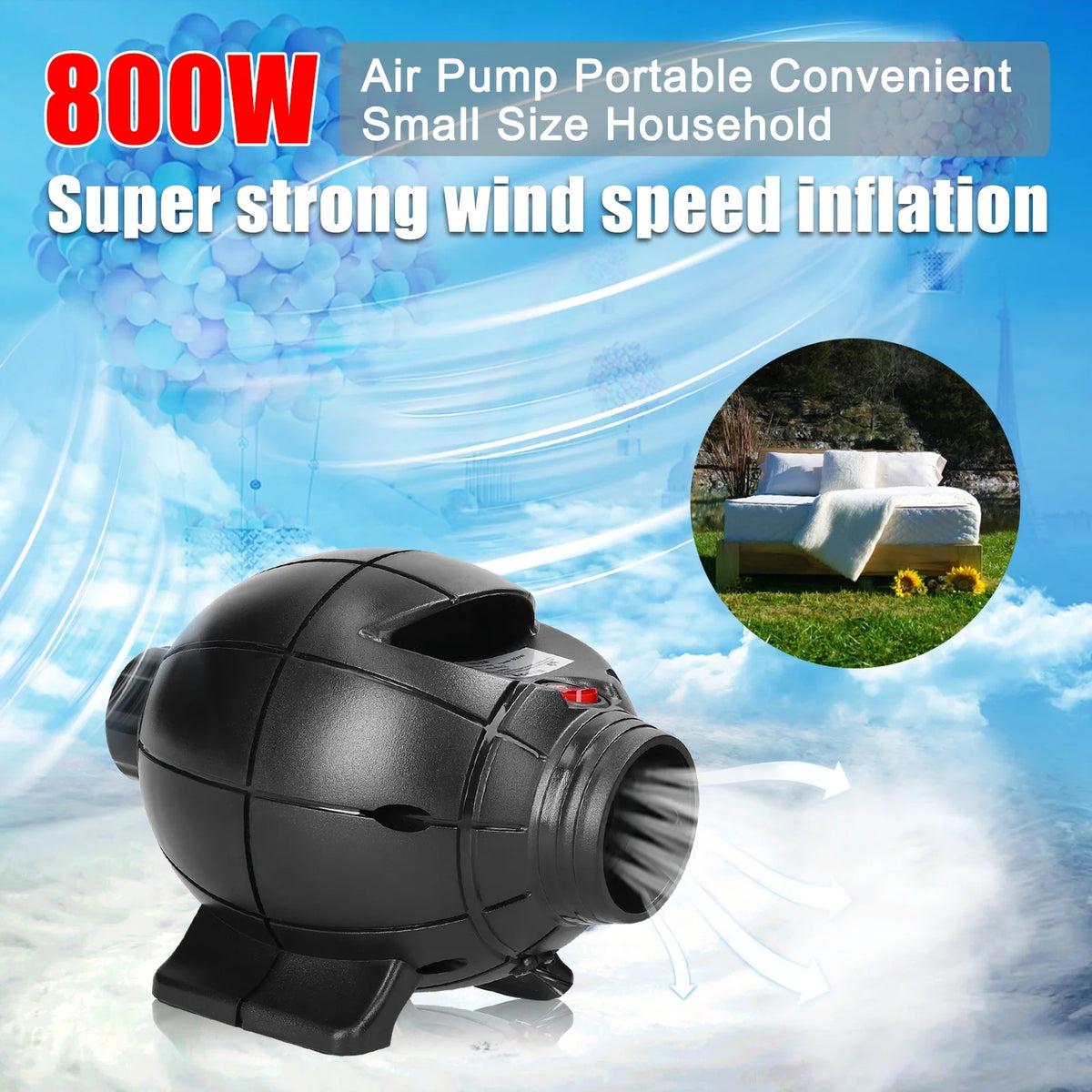 800W Portable Air Pump Inflator V239392