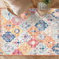 3'x5' Machine Washable Oriental Distressed Area Rug P46230