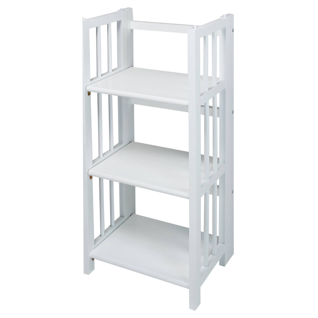 White 3-Shelf Folding Bookcase M62367
