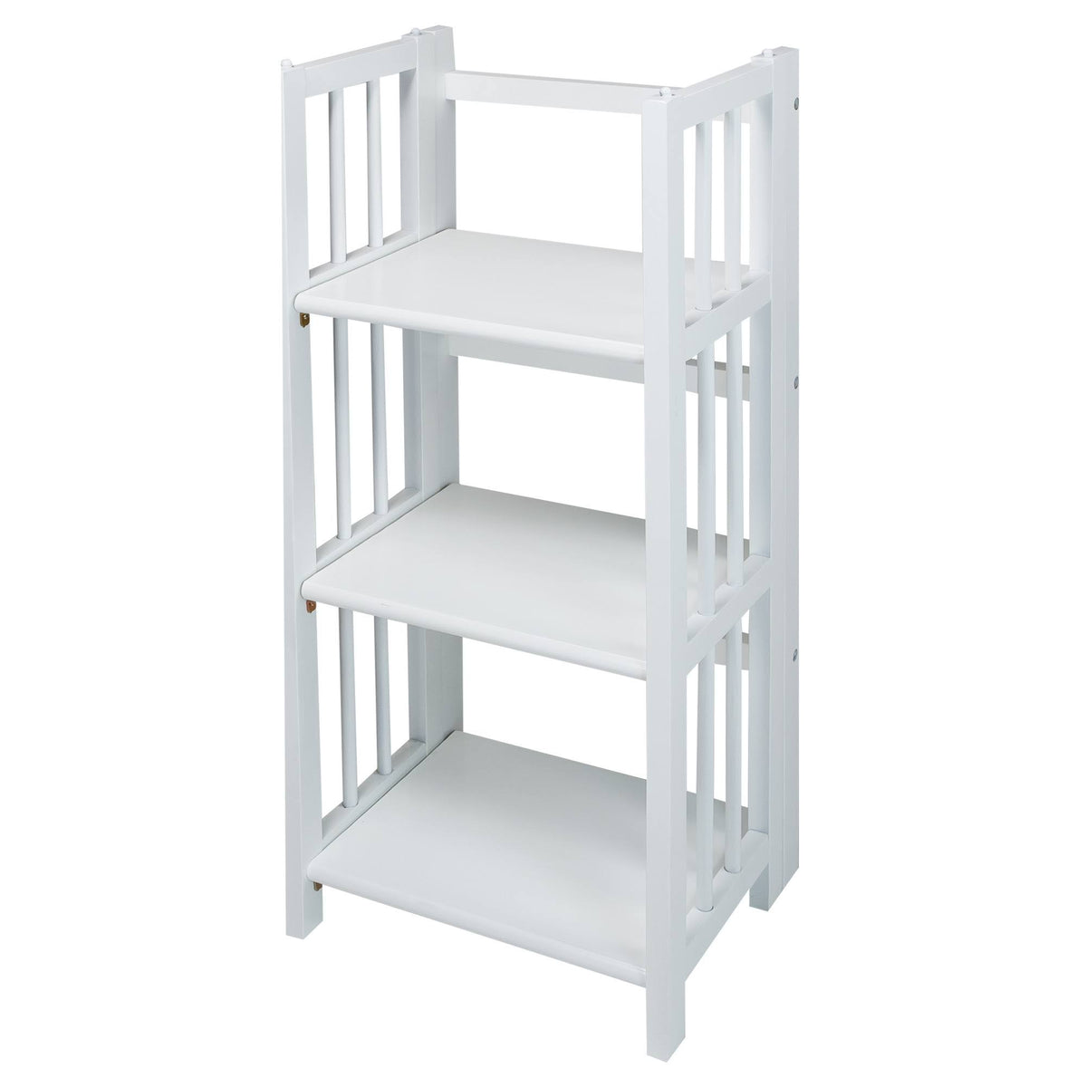 White 3-Shelf Folding Bookcase M62367