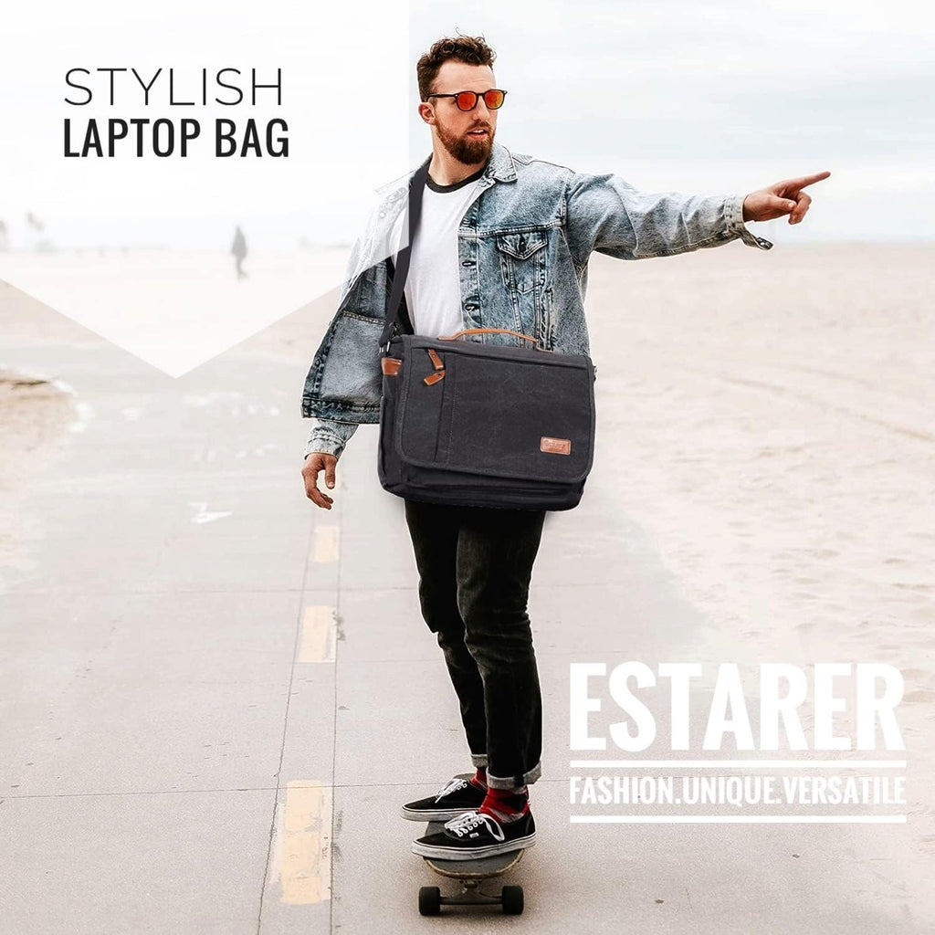 Water-resistance Canvas Laptop Messenger Bag M996