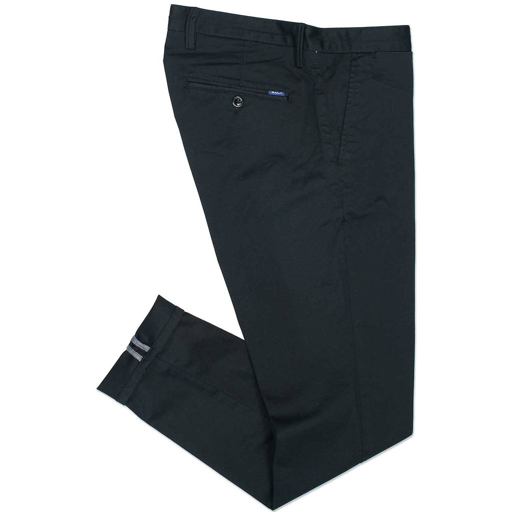 Slim Fit Twill Chinos, Black P553