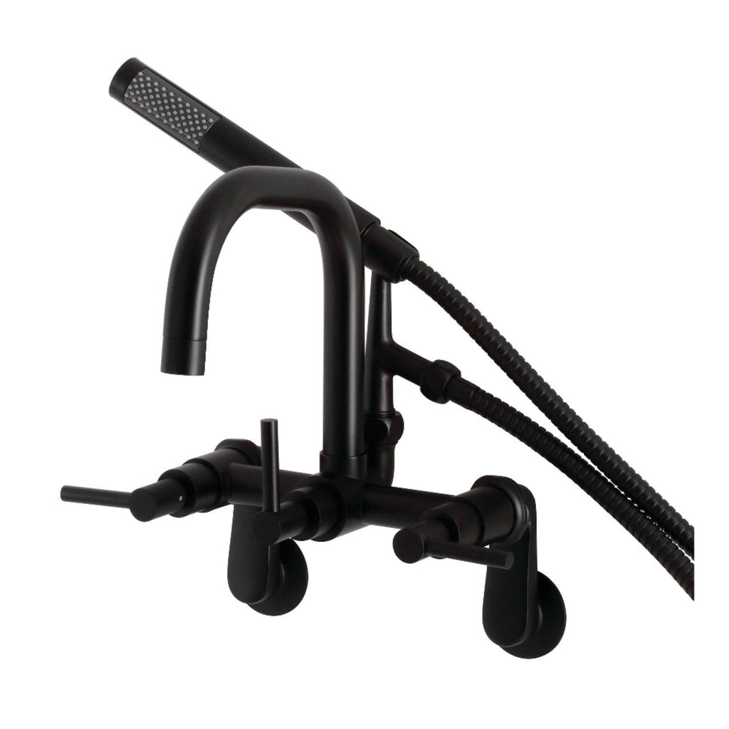Brushed Nickel Wall Mount Clawfoot Tub Faucet O136