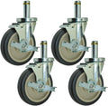 5 Tier Shelving Casters with Brake Set of 4 Z829328