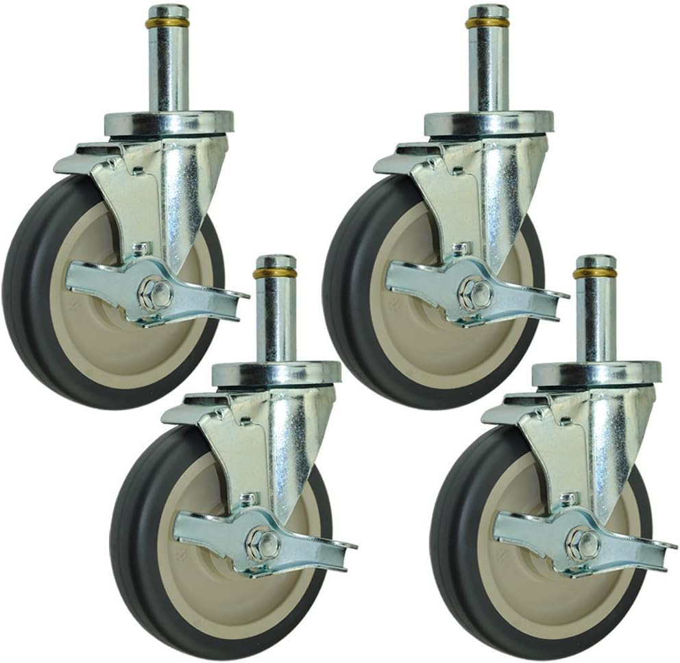 5 Tier Shelving Casters with Brake Set of 4 Z829328