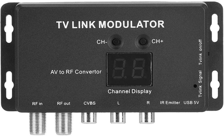 UHF Modulator AV to RF Converter with Channel Display Q740