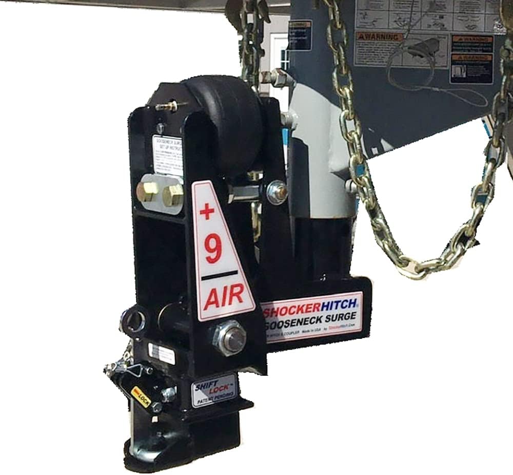 Gooseneck Air Hitch & Coupler, Round 4" Straight Pin 30K SL Y168