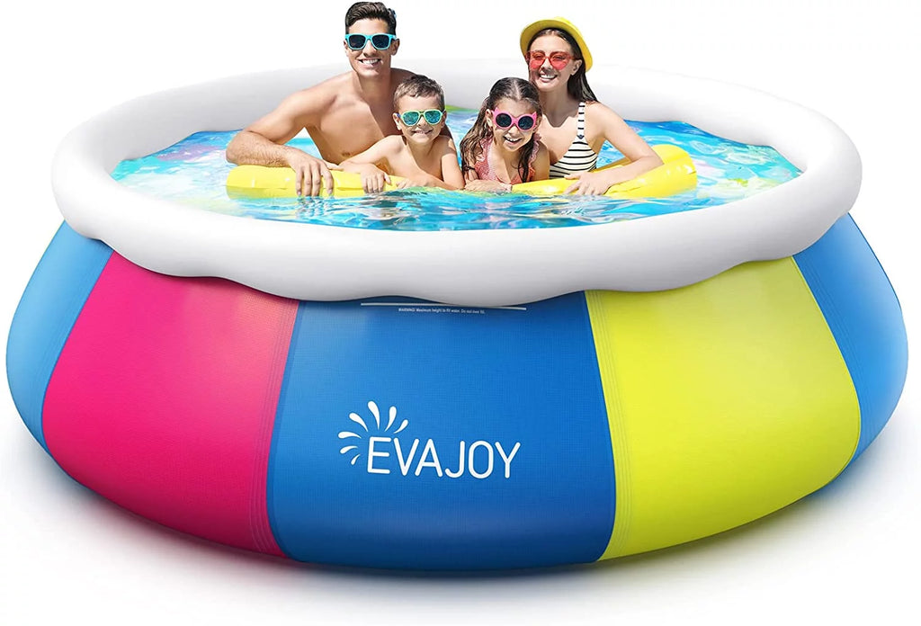 10ft × 30in Easy Set Inflatable Swimming Pool with Pool Cover U908171